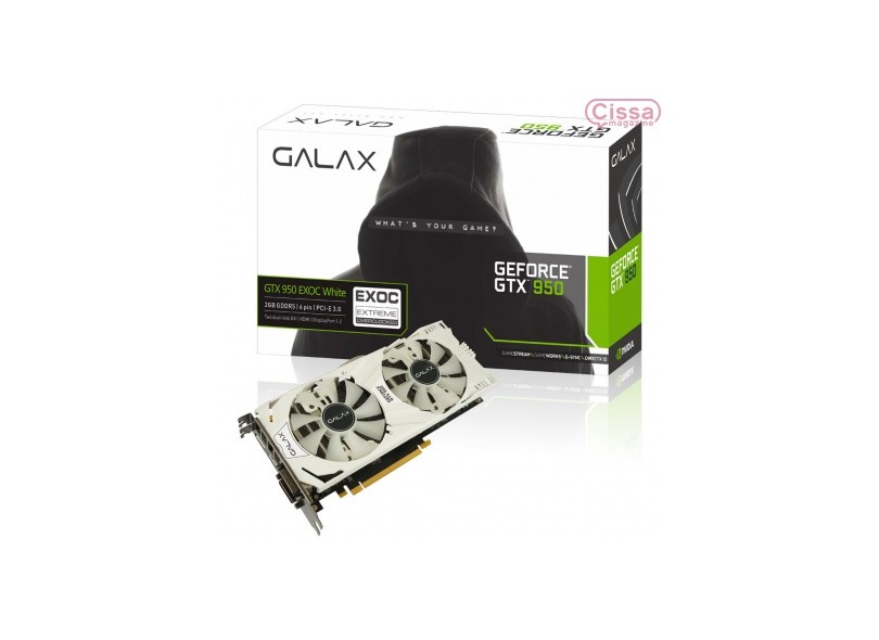 Placa de Video NVIDIA GeForce GTX 950 2 GB DDR5 128 Bits Galax 95NPH8DVE8EW