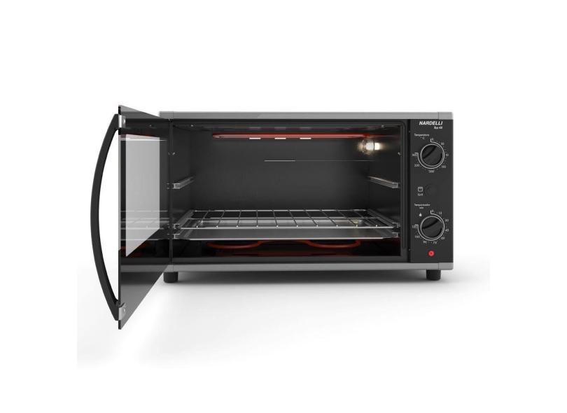 Forno Elétrico De Bancada 48 Litros Fogatti Top 48 Black Preto 110v