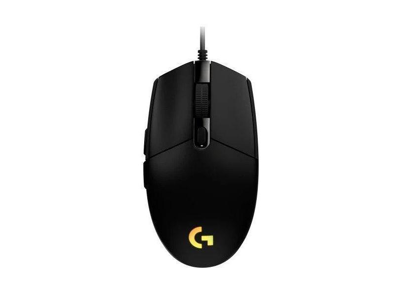Mouse Gamer Logitech G203 com Fio 910-005793 - Preto