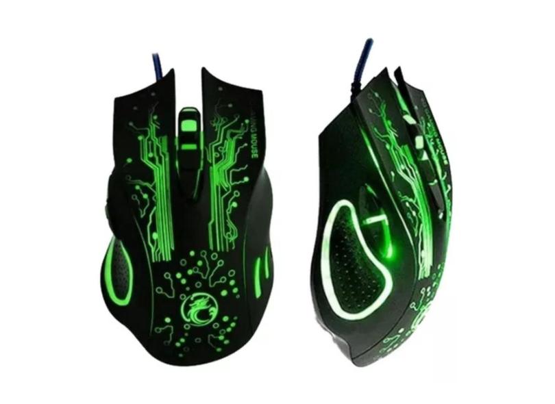 Mouse Gamer Estone X9 Usb Led Óptico 2400 Dpi 6 Botões T56