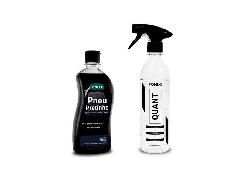 Kit Auto Vonixx Quant Pulverizador + Pneu Pretinho 500ml