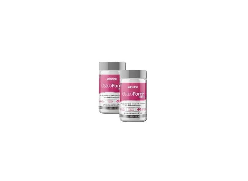 2x Osteo Force Suprax Ekobé Para Ossos Cálcio Magnésio Colágeno com o ...