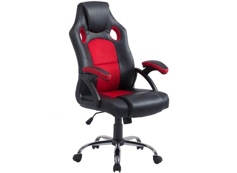 Cadeira Gamer Giratória Extreme F03 Preto Vermelho