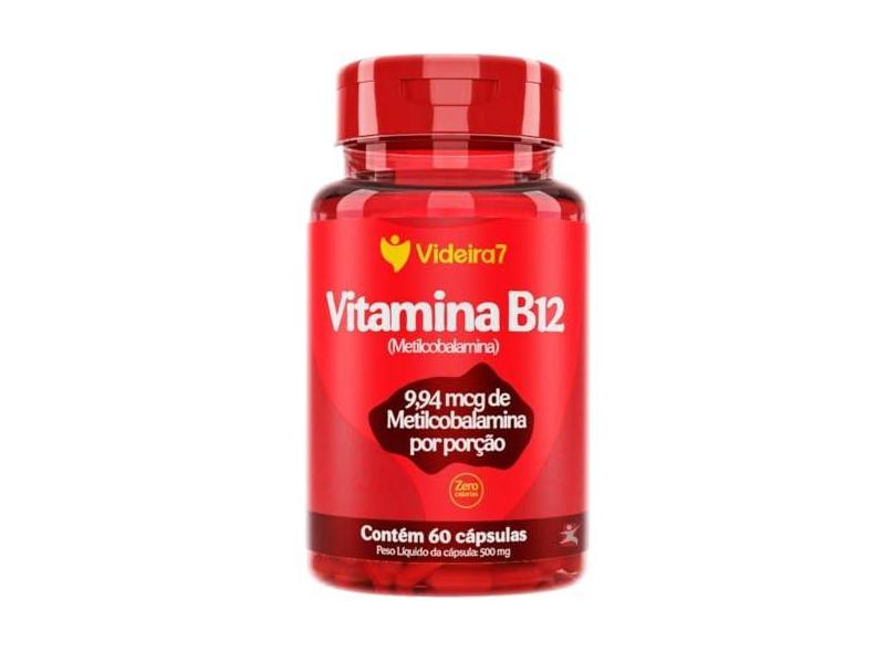 METILCOBALAMINA VITAMINA B12 APENAS 1 CÁPSULA AO DIA 414% DA IDR 60 CÁPSULAS - VIDEIRA 7