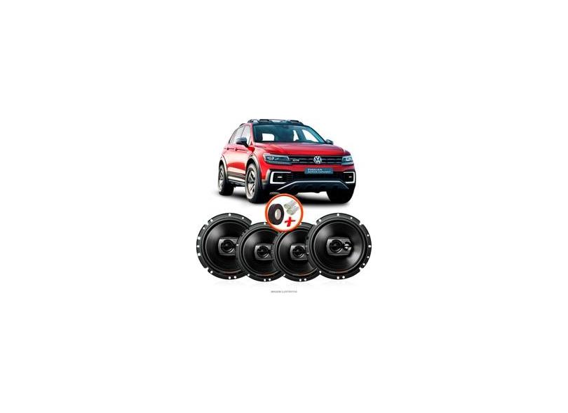 Kit Alto Falante Pioneer Vw Tiguan Ts Br X W Rms Ohms Triaxial Bobina Simples Com O