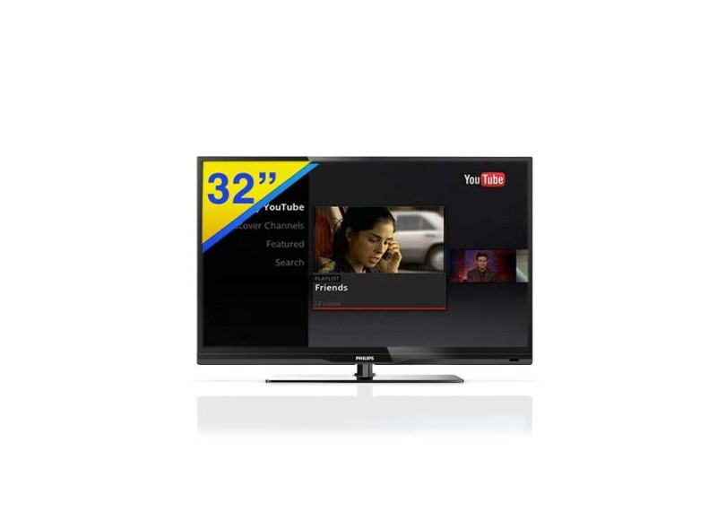 TV LED 32" Smart TV Philips Full HD 3 HDMI Conversor Digital Integrado 32PFL4707G/78