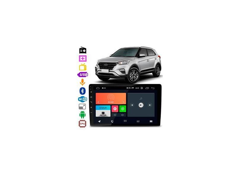 Central Multimídia Hyundai Creta 2017 a 2021 Faaftech FT-MM-AND10.1 10 ...