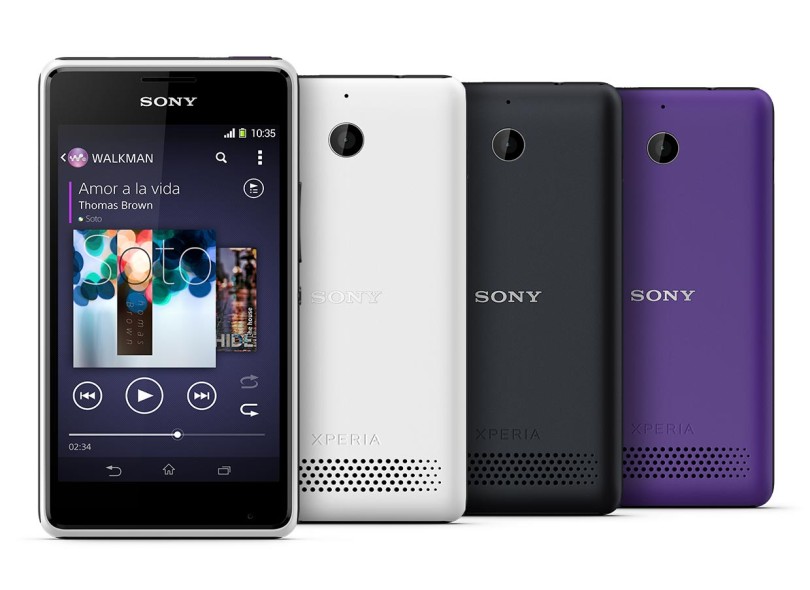Smartphone Sony Xperia E1 2 Chips 4 GB Android 4.3 (Jelly Bean) Wi-Fi