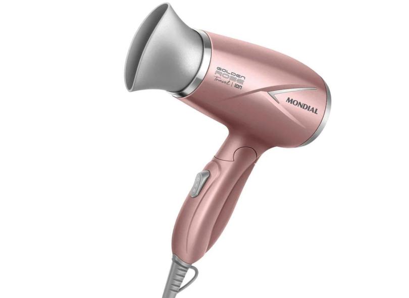 Secador De Cabelo Portátil Tourmaline Ions Mondial Bivolt
