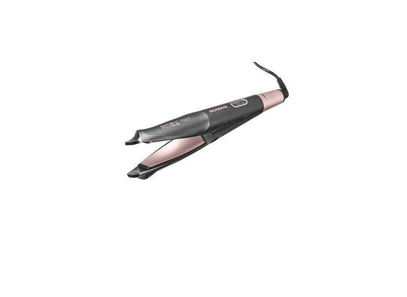 Prancha Para Cabelo Mondial Cinza Rose Twist P 29 50W 230C 220V E Rosa