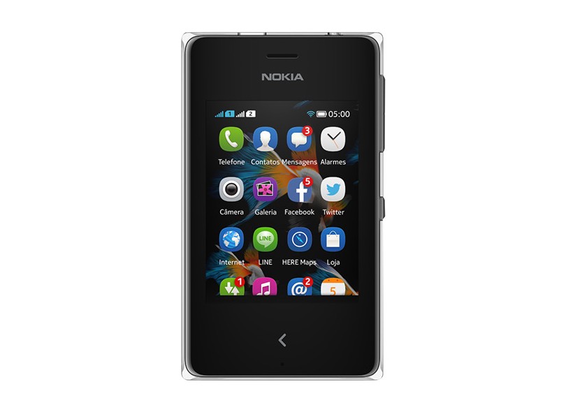 Celular Nokia Asha 500 Câmera 2,0 MP Desbloqueado Wi-Fi