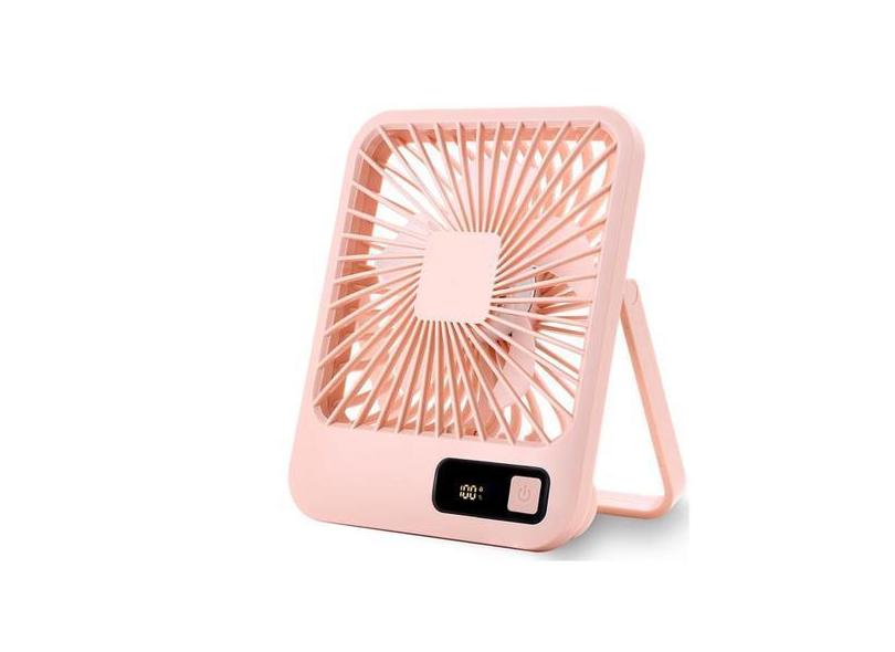 Mini ventilador portátil recarregável de mesa 5 velocidades - NEW-ION,