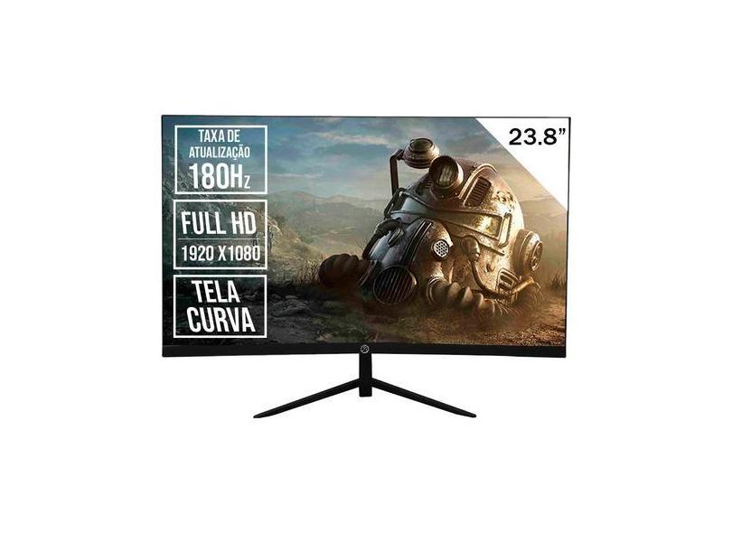 Monitor Gamer 23.8 Fullhd 180hz Curvo R1500 Preto Brazilpc 63359