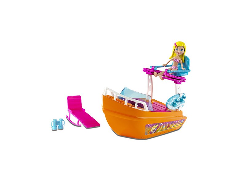 Boneca Polly Barco Splash Mattel