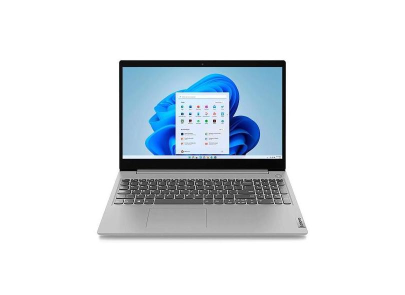 Notebook Lenovo  R7-5700U 8GB 256GB SSD Win 11 15.6"  Prata