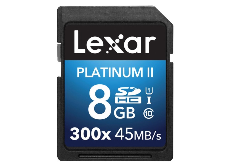 Cartão de Memória SDHC Lexar Platinum II 8 GB LSD8GBBBNL300