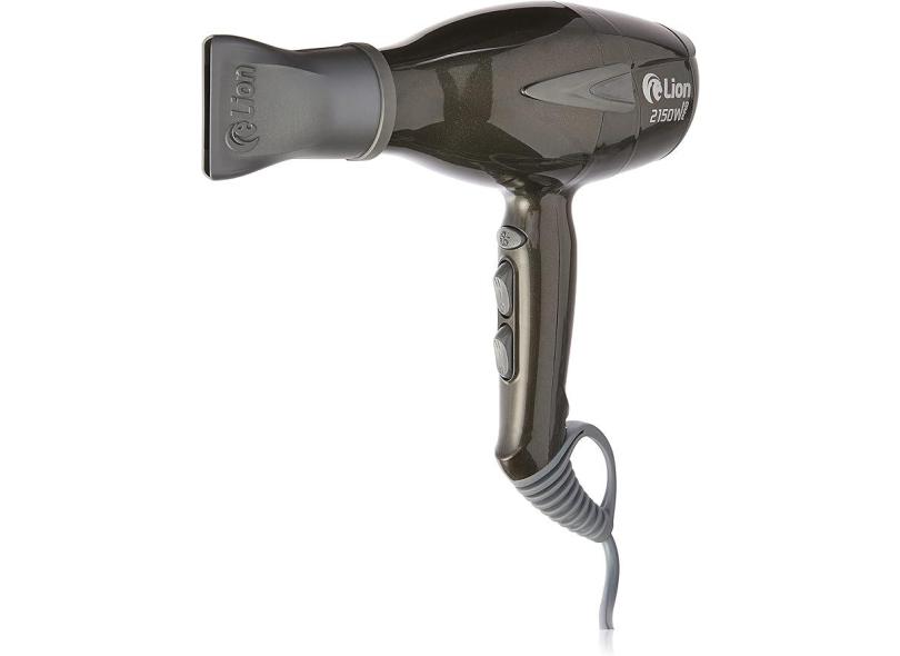 Secador de Cabelo Lion LS07 2150W Grafite 127V Profissional Potência 2150 Watts