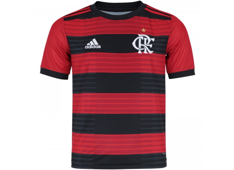Camisa Torcedor Infantil Flamengo I 2018/19 sem Número Adidas