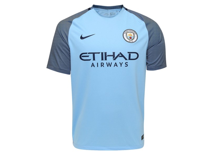Camisa Torcedor Manchester City I 2016/17 sem Número Nike
