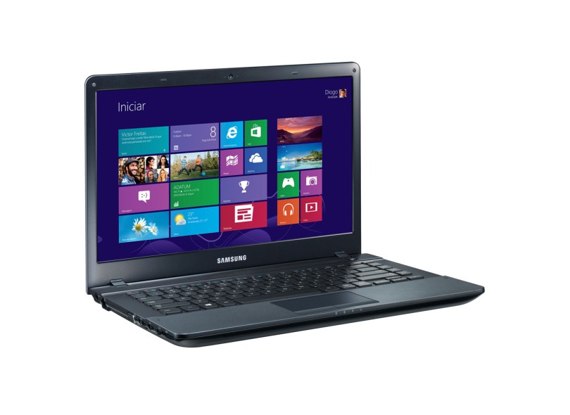 Notebook Samsung ATIV Book 2 AMD E Series E1-1500 2GB de RAM HD 500 GB LED 14" Radeon HD 7310 Windows 8 NP275E4E-KD1BR