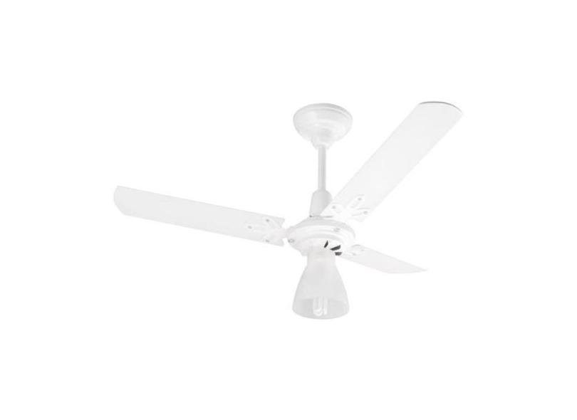 Ventilador De Teto Arge Economic Ventus - 3 Pás Branco Para 1 Lâmpada