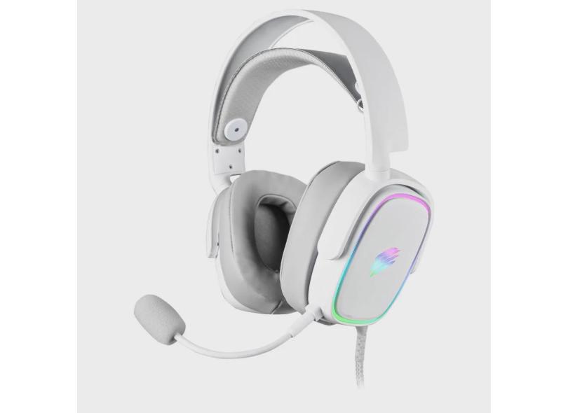 Fone headset gamer zion HS415 rgb USB oex branco