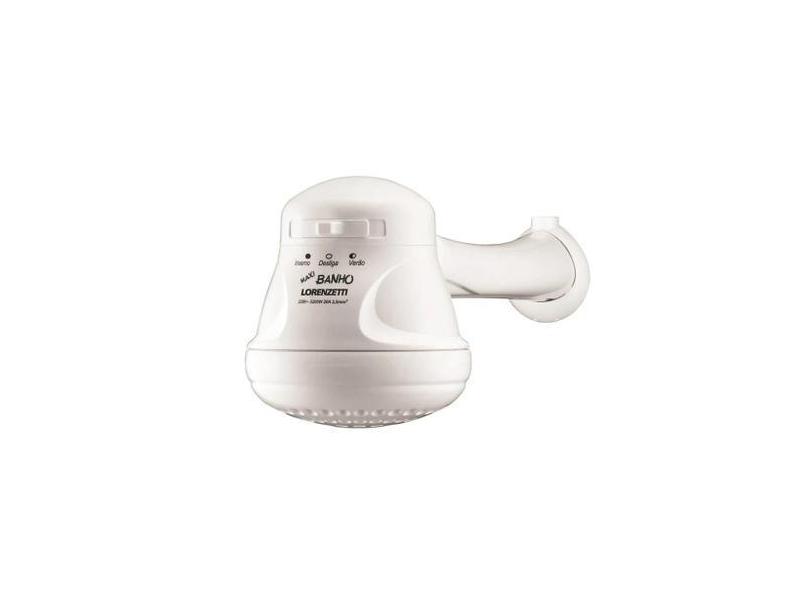 Chuveiro Elétrico Maxi Banho Com Cano 5500W 110V Branco - Lorenzetti