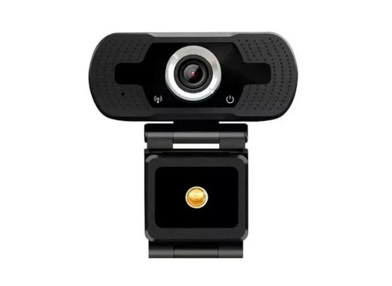 Webcam Full Hd Usb 301 Alta Resolução 1920x1080p Cor Preto - good home