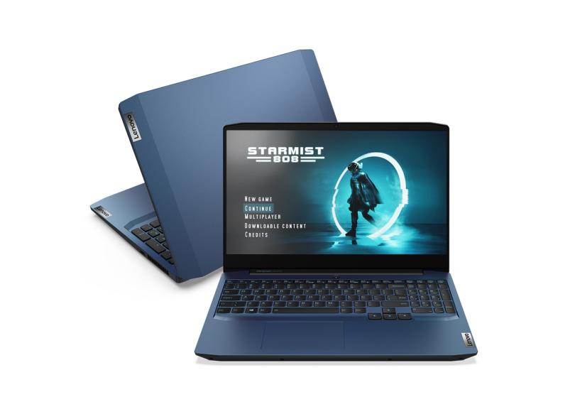 Notebook Gamer Lenovo IdeaPad Intel Core i7 10750H 10ª Geração 16.0 GB de RAM Híbrido 512.0 GB 15.6 " Full GeForce GTX 1650 Windows 10 Gaming 3i