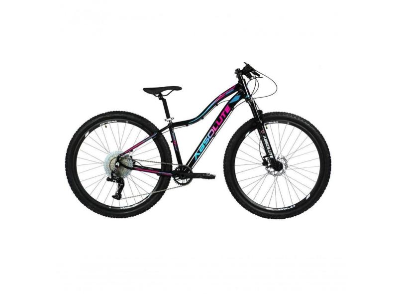 Bicicleta Aro 29 Absolute Hera Feminina 12v Garfo Trava No Guidão 1x12 Preto 17