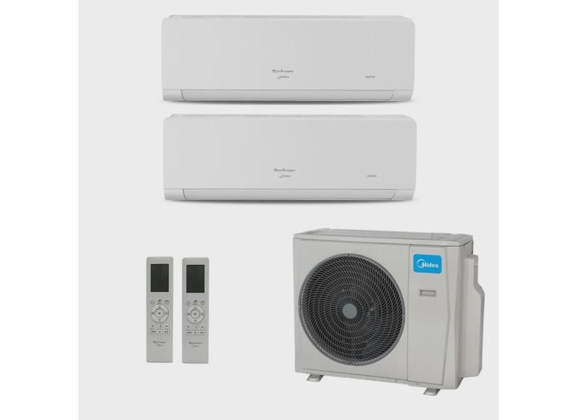 Ar-Condicionado Multi Split Inverter Springer Midea 18.000 (1x Evap hw 9.000 + 1x Evap hw 12.000) Quente/Frio 220V