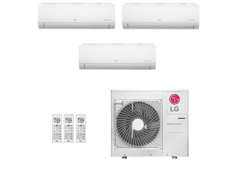 Ar-Condicionado Multi Split Inverter LG 36.000 (2x Evap HW 9.000 + 1x Evap HW 24.000) Quente/Frio 220V