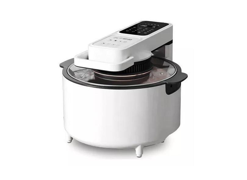 Fritadeira Elétrica Airfryer Digital Redonda 6,8 Litros 1500w Cor Bran