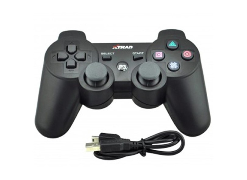 Controle PS3 sem Fio XD322 - Xtrad