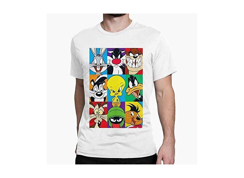 camiseta personagens looney tunes