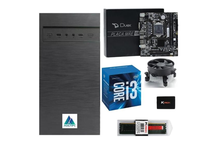 Computador Pc I3 6100 8GB DDR4 120 ssd 6° Geração Win10 Pro