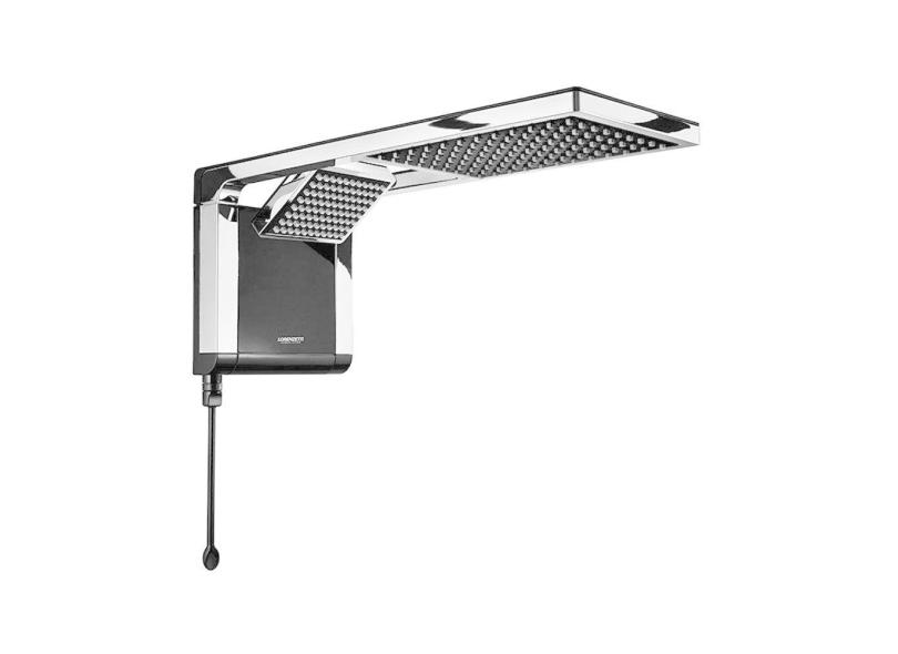 Chuveiro Lorenzetti Acqua Duo Preto Cromado 7800W