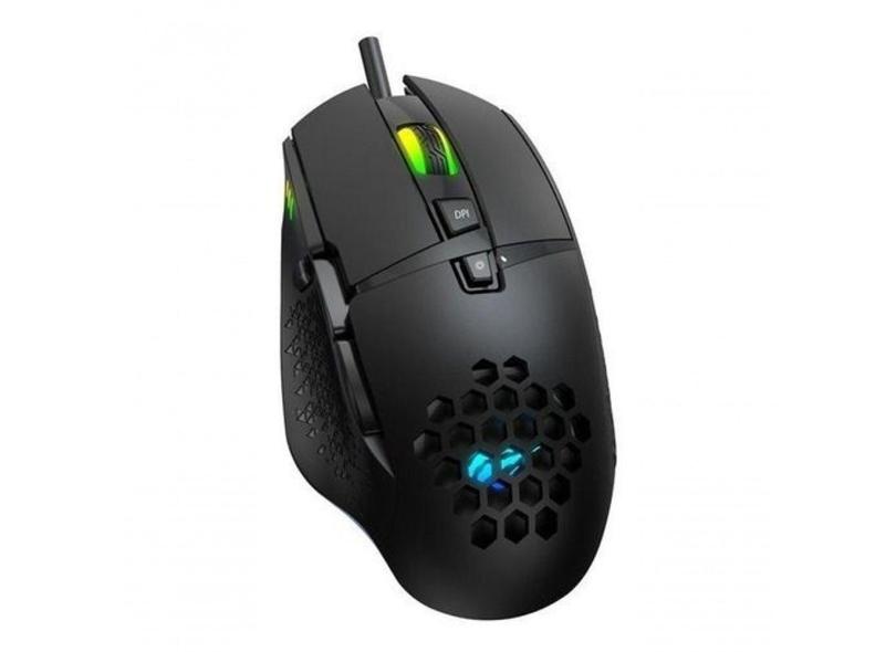 Mouse Gamer Com 8 Botões Rgb Cor Preto