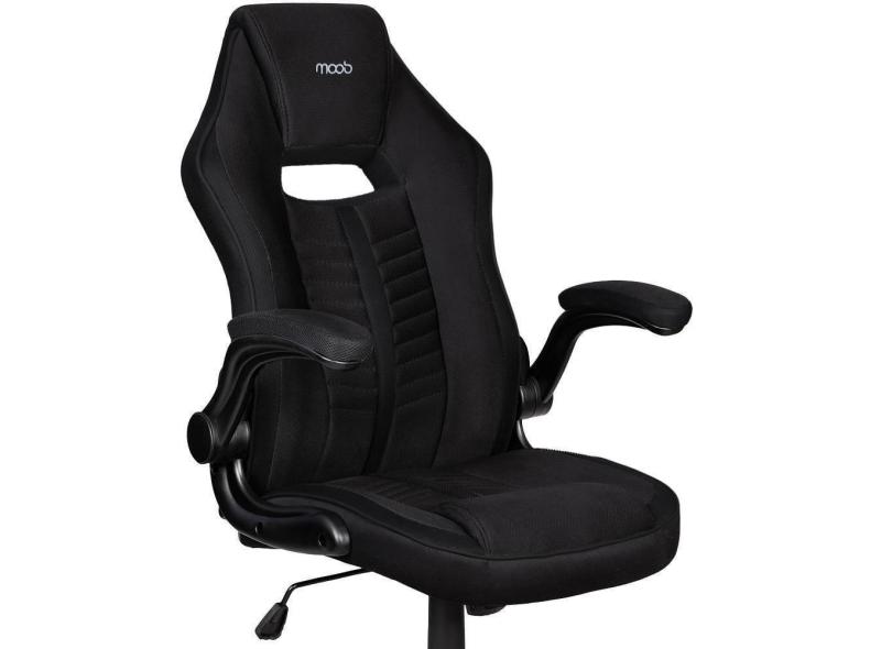 Cadeira Gamer Moob Force Giratória Braços Ajustáveis e Função Relax Preto