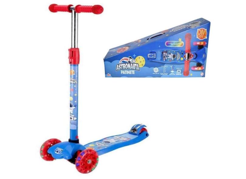 Patinete Para Crianças Até 40kg Ajustavel Astronauta Dm Toys