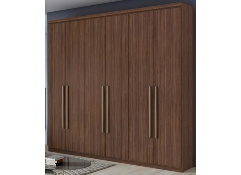 Guarda-Roupa Casal 6 Portas 4 Gavetas Alonzo New Lopas
