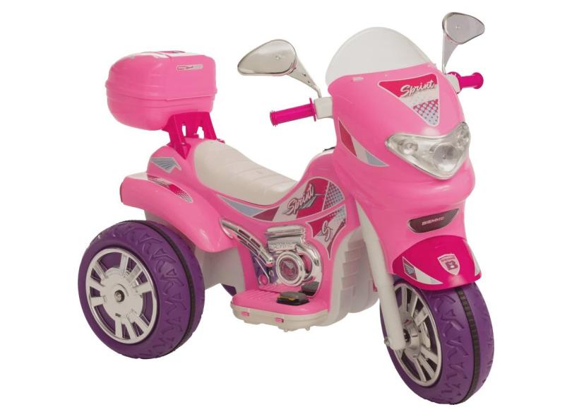 Carrinho de Passeio Elétrico Triciclo Sprint Turbo - Biemme - Rosa