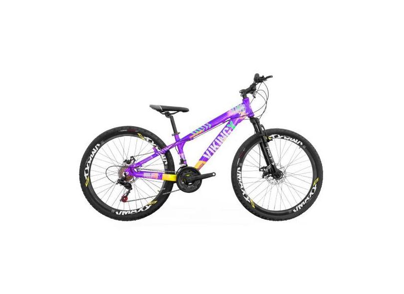 Bicicleta Aro 26 Viking Tuff X 25 Freeride Freio A Disco 21 Marchas Gr