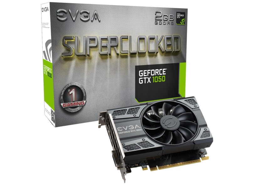 Placa de Video NVIDIA GeForce GTX 1050 2 GB GDDR5 128 Bits EVGA 02G-P4-6152-KR