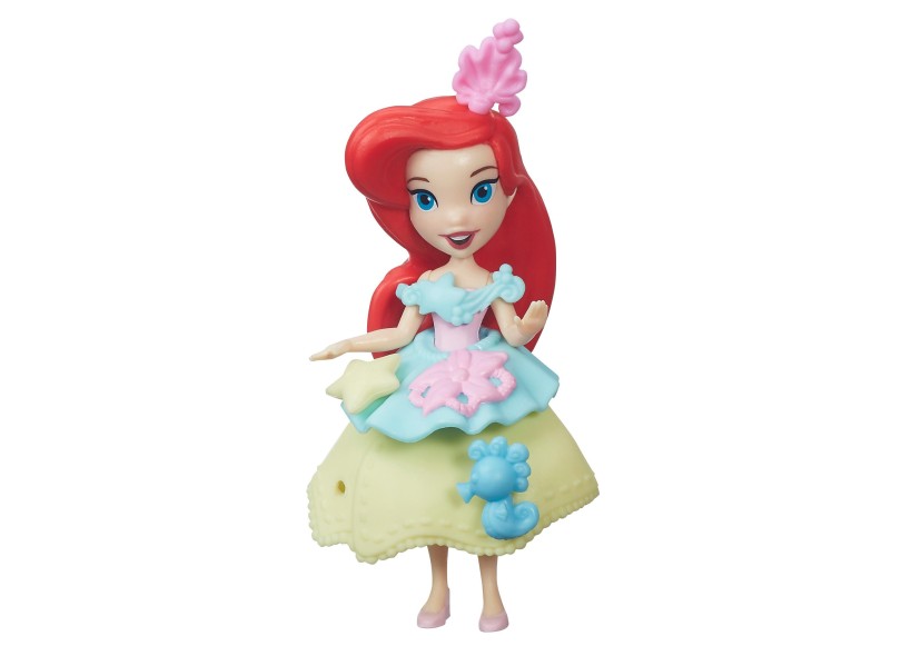 Boneca Princesas Disney Little Kingdom Fashion Change Ariel Hasbro