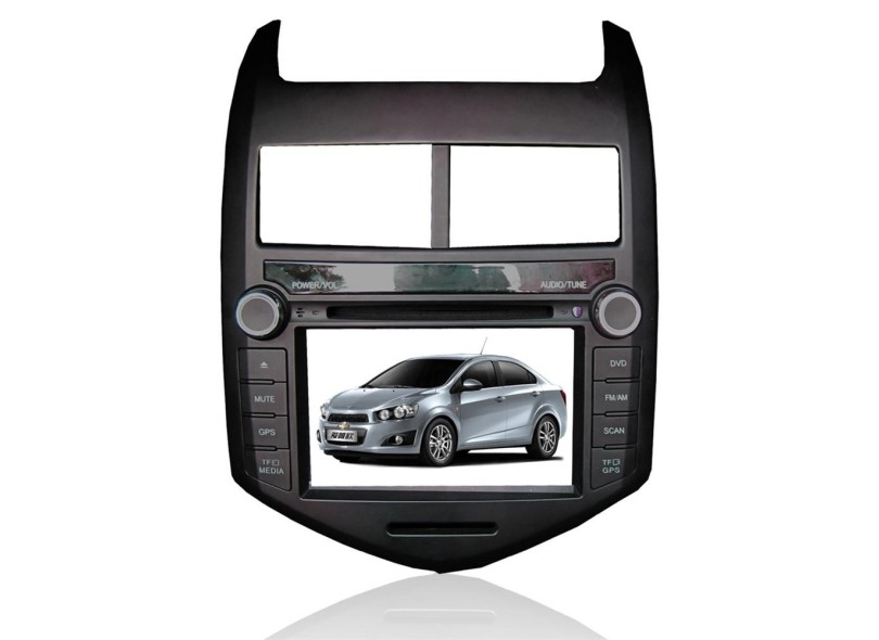 Central Multimídia Automotiva Caska Tela TouchScreen 7 " USB TV Digital GM Sonic CA310