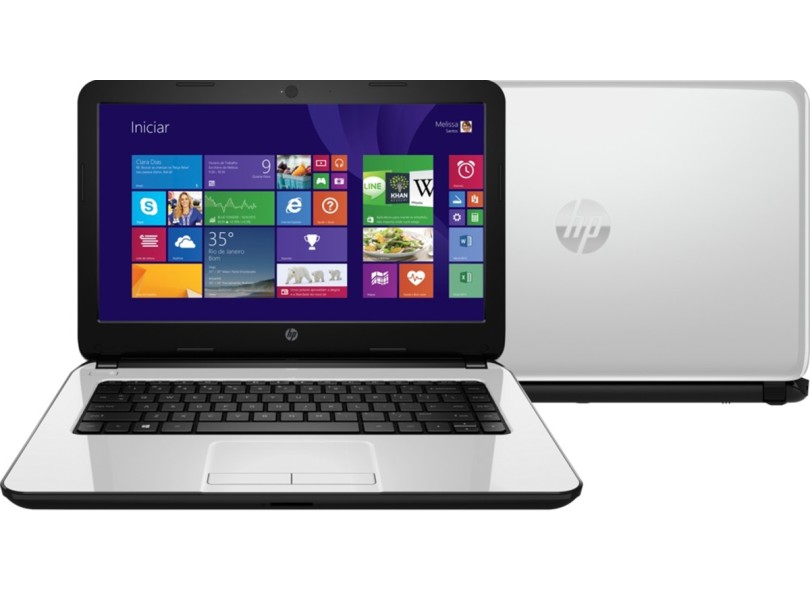 Notebook HP Intel Celeron N2830 4GB de RAM HD 500 GB LED 14" Windows 8.1 14-r050br