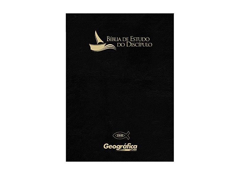 Bíblia de Estudo do Discípulo - Luxo Preta - Almeida, João Ferreira De - 7897185811872
