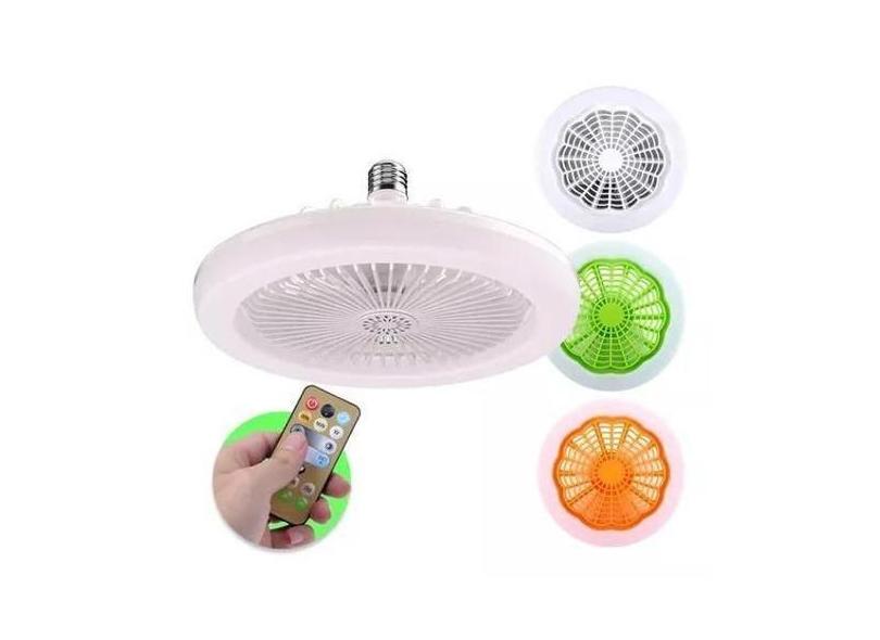 Ventilador Lâmpada De Teto: Iluminação Led E Baixo Ruído - Mr