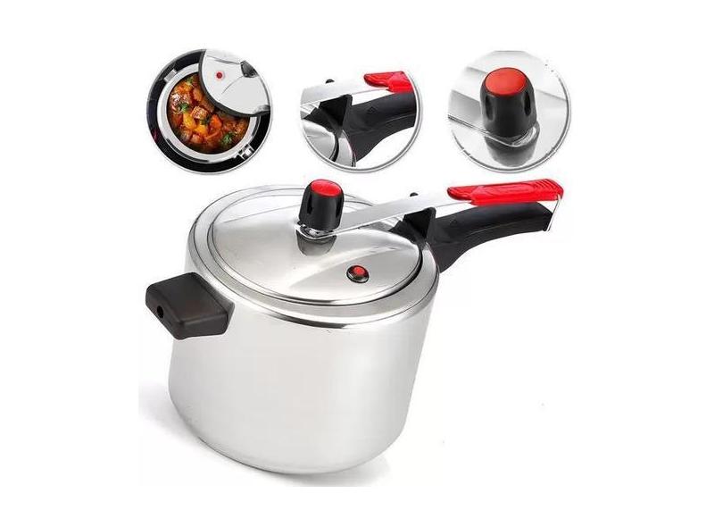 Panela De Pressão 10 Litros Alumínio Grande Polida Classic Cozimento R